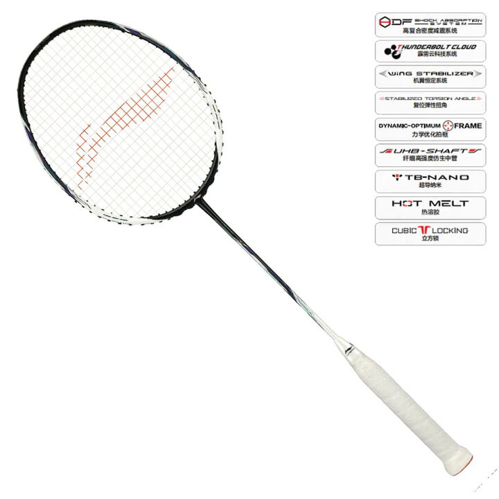 楽天市場】LI-NING TT9 TECTONIC 9 蓄力突襲 バドミントンラケット 