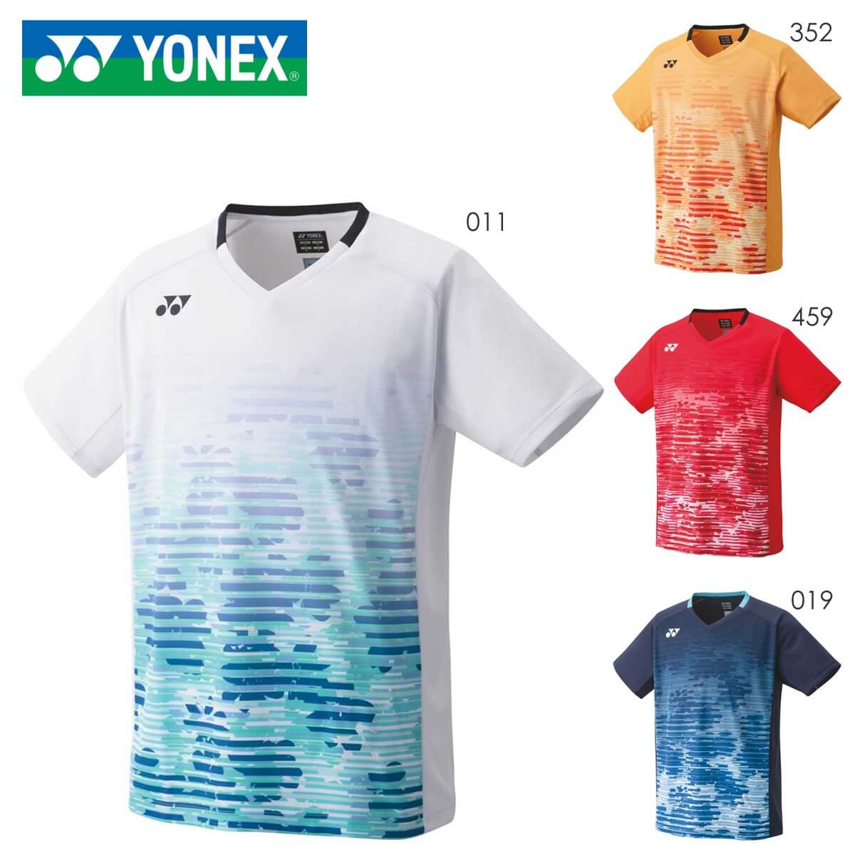 YONEX 10505 メンズゲームシャツ(フィットスタイル) トップス テニス・バドミントンウェア(ユニ/メンズ) ヨネックス 2023SS【日本バドミントン協会検定合格品/メール便可】：ラケットプロショップ SUNFAST
