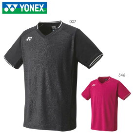 YONEX 10518 メンズゲームシャツ(フィットスタイル) トップス テニス・バドミントンウェア(ユニ/メンズ) ヨネックス 2023SS【日本バドミントン協会検定合格品/メール便可】
