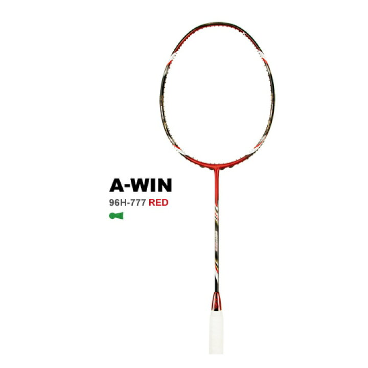 楽天市場】A-WIN 96H-777 RED 96ホール仕様 バドミントンラケット 