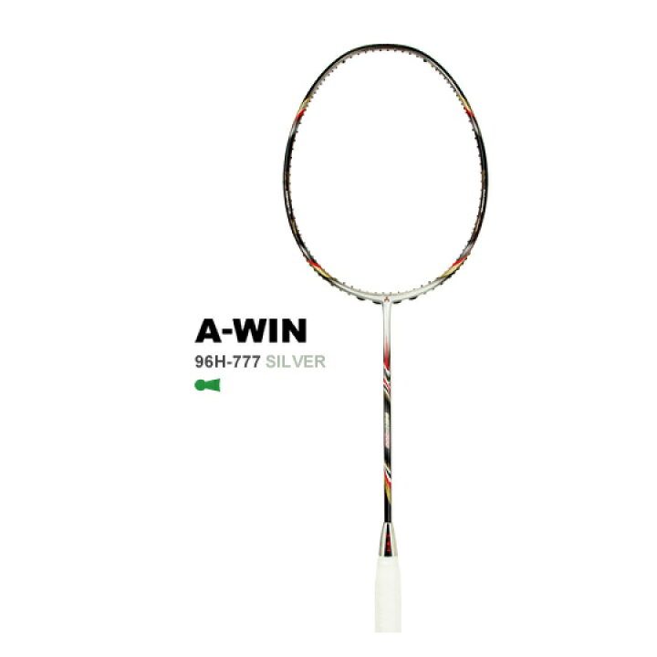 楽天市場】A-WIN 96H-777 SILVER 96ホール仕様 バドミントンラケット 