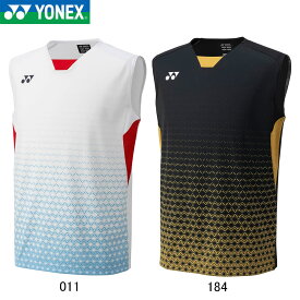 YONEX 10616 メンズゲームシャツ(ノースリーブ) ウェア(メンズ) アパレル バドミントン・テニス ヨネックス 2024SS【日本バドミントン協会審査合格品/メール便可】