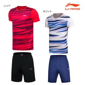 LI-NING AATM006 ゲームシャツ+ハーフパンツ(レディース) 上下セット バドミントンウェア 日本バドミントン協会審査合格品リーニン【メール便可】