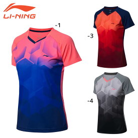 LI-NING AAYN078 ゲームシャツ(レディース) バドミントンウェア リーニン【メール便可/日本バドミントン協会審査合格品】