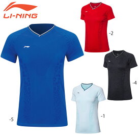 LI-NING AAYP098 ゲームシャツ(レディース) バドミントンウェア リーニン【メール便可】