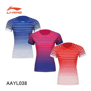 【超特価】LI-NING AAYL038 ゲームシャツ(レディース) リーニン【メール便可/日本バドミントン協会審査合格品】