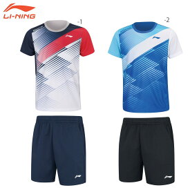 LI-NING AATS014 上下セット ゲームシャツ+ゲームパンツ バドミントンウェア(ジュニア) リーニン【メール便可】