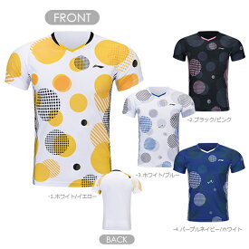 LI-NING AAYR381 ゲームシャツ バドミントンウェア(ユニ/メンズ) リーニン【日本バドミントン協会審査合格品/メール便】