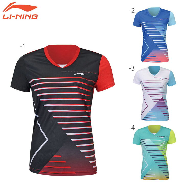 楽天市場】LI-NING AAYS074 ゲームシャツ バドミントンウェア 