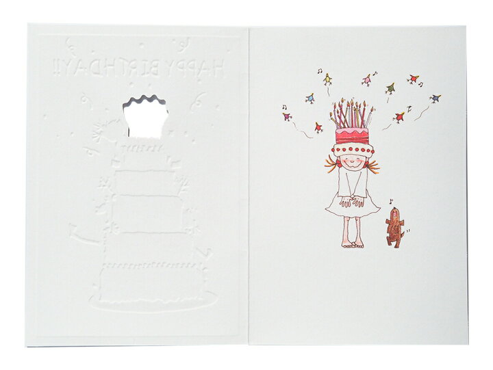 楽天市場 ココバースデースルーカード ケーキグリーティングライフ Ry 17 ココちゃん Coco キャラクター かわいい 誕生日お祝い バースデーカード 二つ折り サンフェロー