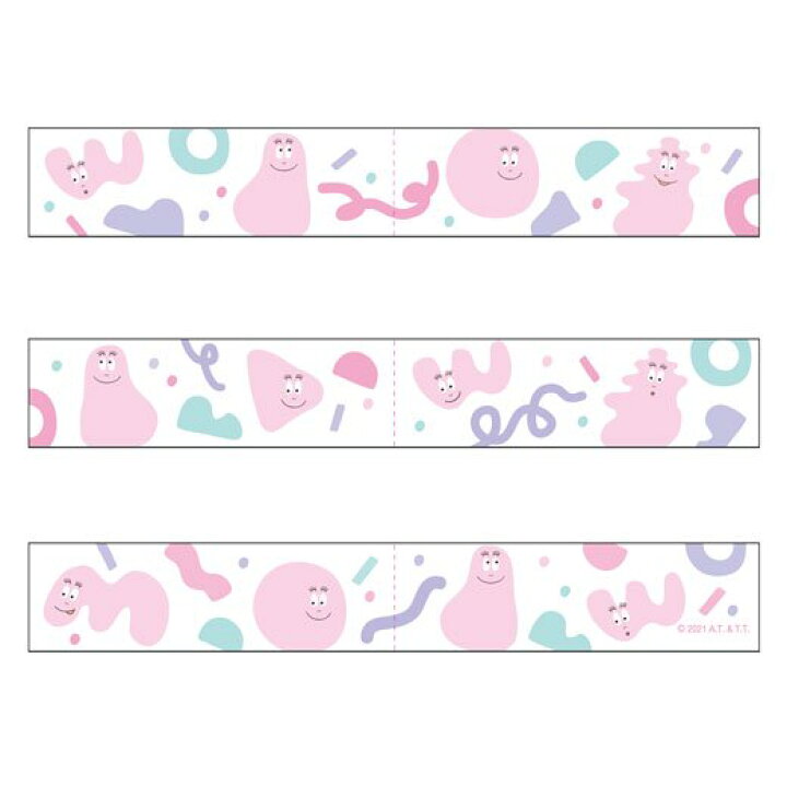 楽天市場 新商品 バーバパパクリアマスキングテープパターン z 257グリーティングライフ キャラクターグッズ 文具 かわいい 透明マステ 手帳小物 サンフェロー