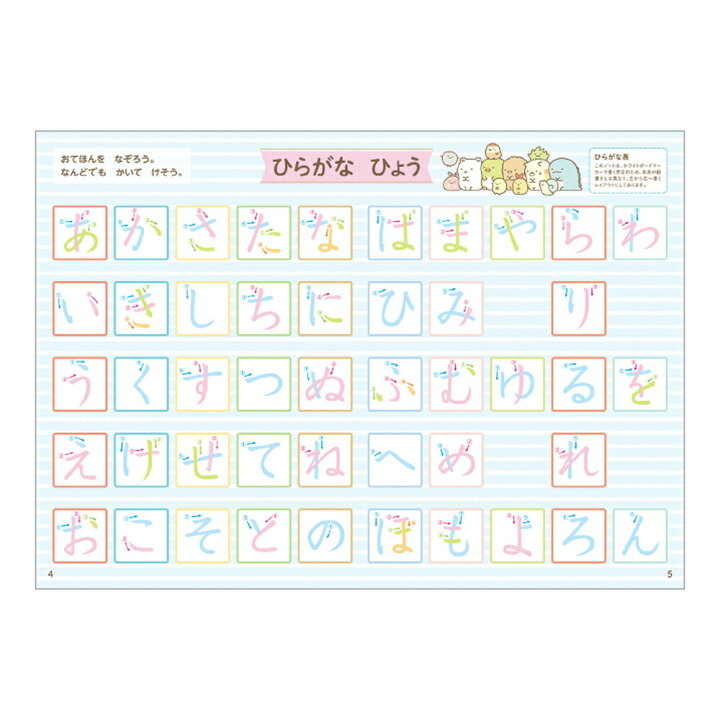 楽天市場 すみっコぐらし かいてけせるおけいこノート もじ N 学研ステイフル 知育 キャラクターグッズ 文字 サンフェロー