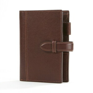 ▲(お取り寄せにてお伺い致します)【本革 プレゼント】 アシュフォード ASHFORD システム手帳 ディープ ミニ6サイズ NO.1236-022 BROWN ブラウン