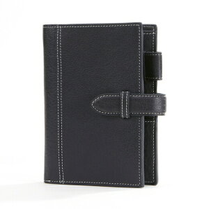 ▲(お取り寄せにてお伺い致します)【本革 プレゼント】 アシュフォード ASHFORD システム手帳 ディープ ミニ6サイズ NO.1236-077 NAVY ネイビー