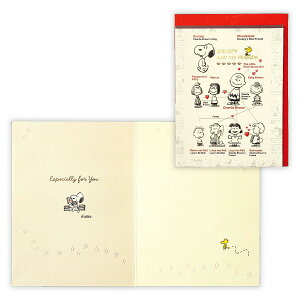 多目的/立体カード 日本ホールマーク 多目的 / 立体カード SN関係図 EAR-792-251 【グリーティングカード 封筒付き メッセージカード グリーティングカード キャラクター スヌーピー】