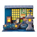 サマーカード 音と光付き！♪ししおどしや風鈴の音 立体 ライト&サウンド 夜の日本庭園 JSP 67-4 388742 サンリオ san…