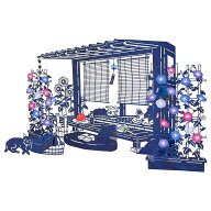 サマーカード 立体 夏の縁側 JSP 46-6 040274 sanrio サンリオグリーティングカード 季節 挨拶 手紙 暑中…