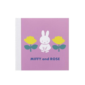 Miffy and ROSE スクエアメモB MF851B クツワ ミッフィー キャラクターグッズ 文具 ローズ かわいい 大人 うさぎ DickBruna ディックブルーナ