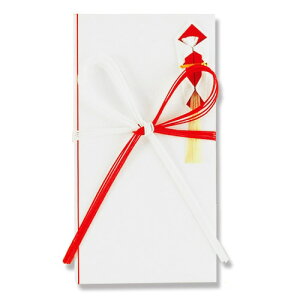 金封 新札型 白赤花結びたとう NO.659 天一堂 封筒 祝儀袋 文字なし のし袋 お祝い 内祝い 慶事