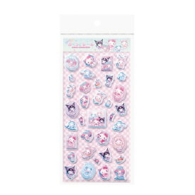 オーロラぷくっとシール サンリオキャラクターズ ねこみみメイドカフェ 001836-53 エムプラン シール ぷっくり ぷくぷく マシュマロ 交換 正規品