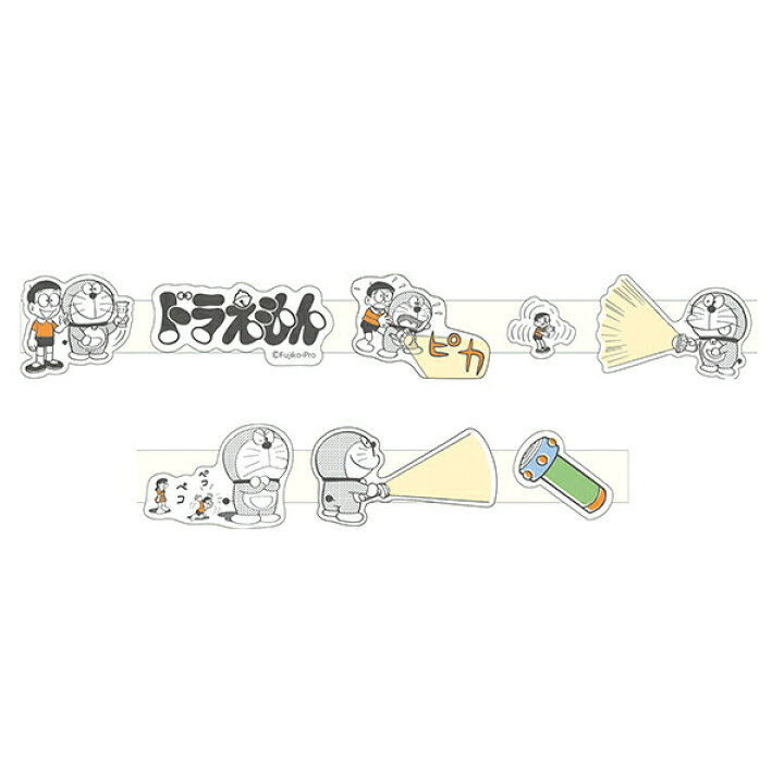 楽天市場 新商品 ドラえもん マスキングテープ スモールライト グリーンフラッシュ Dg 6 キャラクターグッズ かわいい シンプル コミックタッチ 大人 かわいい 文具 マステ おもしろ ひみつ道具 サンフェロー