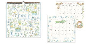 2026年度カレンダー 壁掛け L リングカレンダー大 ハーブカタログ 845315 日本ホールマーク 令和8年 日曜始まり ボタニカル 植物 おしゃれ