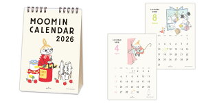 2026年度カレンダー 卓上 ムーミン 縦型リトルミイ 845605 日本ホールマーク 令和8年 日曜始まり キャラクター かわいい