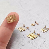 90000682【1セット（ミニ蝶番10+ネジ40本）販売】【4タイプ選択】ミニ蝶番 ネジ40本付き 4タイプから選べ…