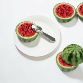 90000767【1点のみ販売】ミニチュア スイカ 約16mm フェイクフード 食品サンプル 樹脂製 ドールハウス ミニチュアフード 夏 果物 デコパーツ 撮影小物