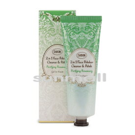 sabon サボン フェイスポリッシャー フォーミング（ローズマリー）125mlフェイスウォッシュ（スクラブ）正規品 泡立つスクラブで毛穴すっきり＆つるすべ肌へ 植物由来 清涼感 敏感肌 ナチュラル処方