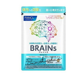 fancl ファンケル BRAINs（ブレインズ） (30日分) 4粒でスマートな毎日をサポート！30日分 健康習慣サプリ ファンケル 脳サポート系 熟成ホップ バコパ ファンケル 健康食品