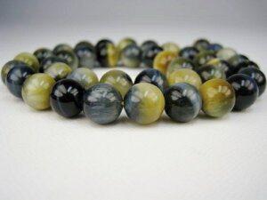 【連売り商品】ゴールドタイガーアイ(ブルー混)Φ10±0.2mm