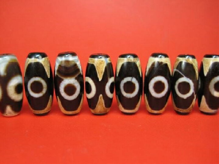楽天市場】【チベット高級至純三色天珠】三眼天珠32×Φ15mm【2粒SET 
