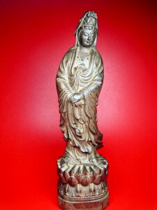 【置物】沙沈木観音様400g【一点物】