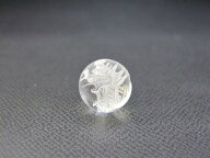 【半連売り：青龍】水晶Φ10±0.2mm【左向き：素彫り】