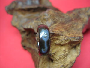 【チベット天珠指輪】水蓮花天珠11号【一点物】