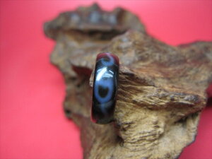 【チベット天珠指輪】水蓮花天珠11号【一点物】