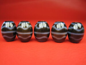 【チベット高級至純天珠】水紋天珠15×12mm