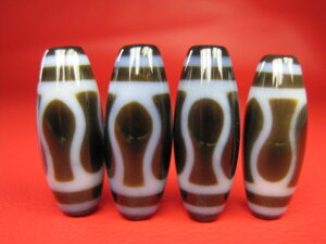 【チベット高級至純天珠】金剛杵天珠30×12mm