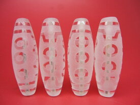 【チベット水晶天珠】如意天珠30×10.5mm