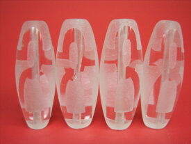 【チベット水晶天珠】財神天珠30×9.5-11.5mm