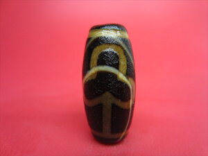 【チベット火供天珠】菩提天珠【天然模様入り】【一点物】