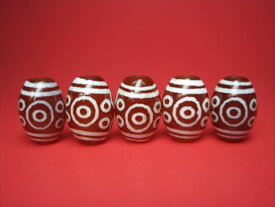 【チベット天珠】十一眼天珠・赤14×10mm