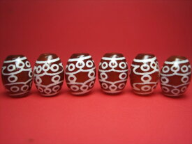 ※訳あり※【チベット天珠】十三眼天珠・赤14×10mm