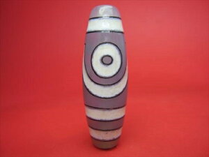 【チベット銀線天珠】二眼天珠ハンドメイド【一点物】