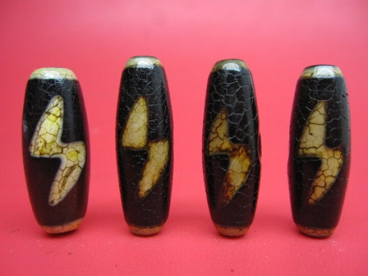 楽天市場】【チベット火供天珠】閃電五眼天珠30×10mm : 天然石のお店  