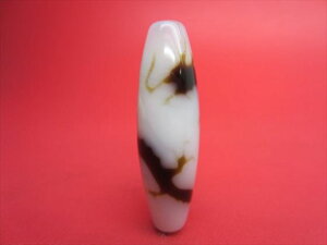 ※キズあり※【チベット高級天珠】騎龍観音天珠・白【一点物】