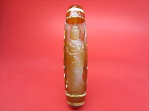 【チベット彫刻天珠】蓮師法器観音天珠【一点物】