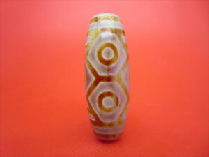 【チベット天珠】龍六眼天珠約40×15mm【一点物】