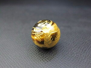 【粒売り:青龍】タイガーアイΦ14±0.2mm【ゴールド】